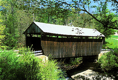 the bridge on evergreen hollow near rt 715 in chestnuthill township
