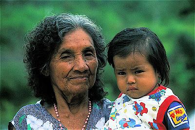 Grandmother and Granddaughter , Peru