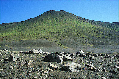 Volcano with Ejecta
