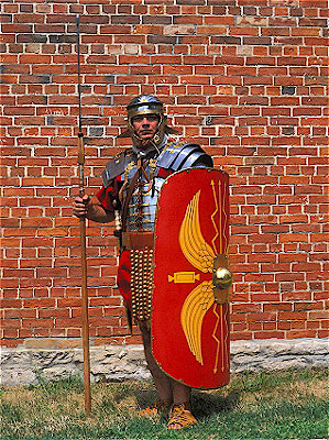 Roman Legionary with Pilum and Shield